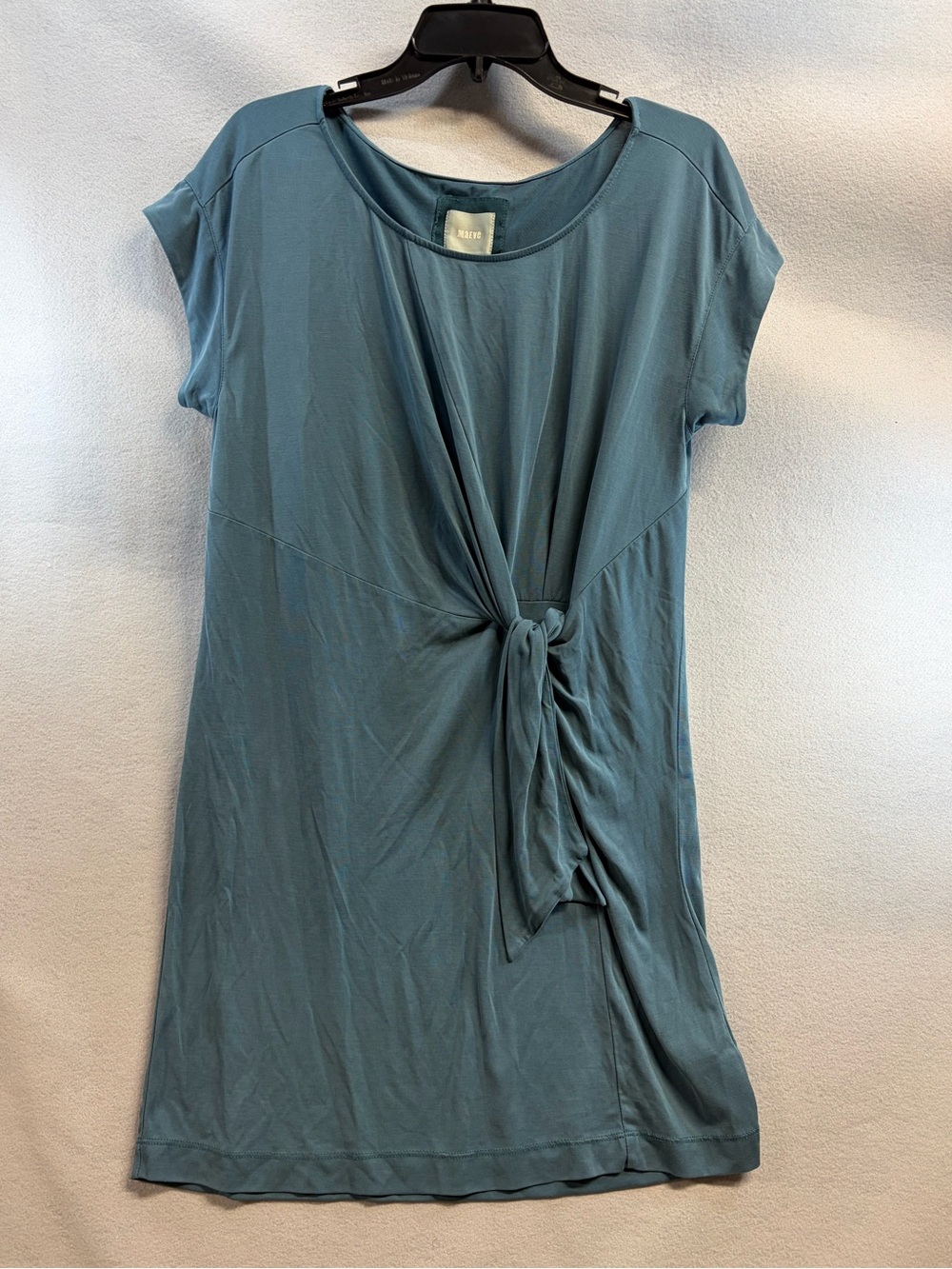Maeve Anthropologie Soft Modal Teal Women's Tie-Front Dress Medium